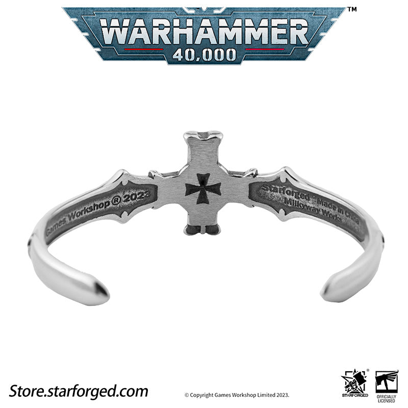 Starforged Warhammer 40K Black Templars Emperor's Champion Bracelet Men's Vintage Fashion Trends Wristband Other